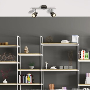 Plafon nowoczesny podwójny Milano II Led Chrom/Czarny Perłowy marki Brilliant