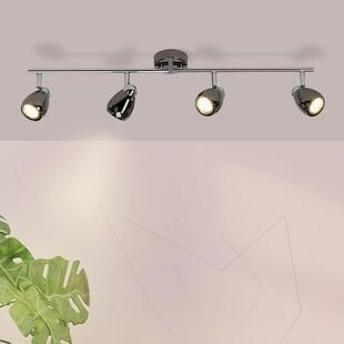 Plafon nowoczesny 4 punktowy Milano IV Led Chrom/Czarny Perłowy marki Brilliant