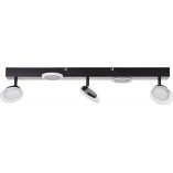 Plafon potrójny Meriza 70cm czarny - Nowoczesne oświetlenie Brilliant