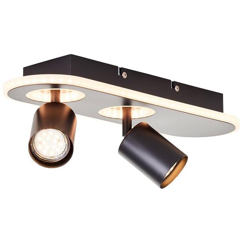 Plafon nowoczesny Kimon 40cm czarny - Brilliant | Oświetlenie LED
