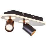 Plafon nowoczesny Kimon 40cm czarny - Brilliant | Oświetlenie LED
