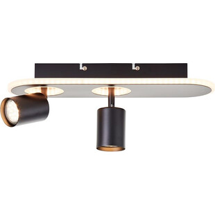 Plafon nowoczesny Kimon 40cm czarny - Brilliant | Oświetlenie LED