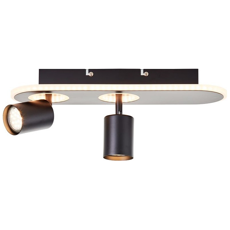 Plafon nowoczesny Kimon 40cm czarny - Brilliant | Oświetlenie LED