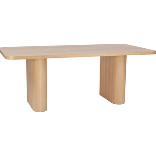 Stół prostokątny Pelare 200x100cm dąb - Nordifra | Elegancki design