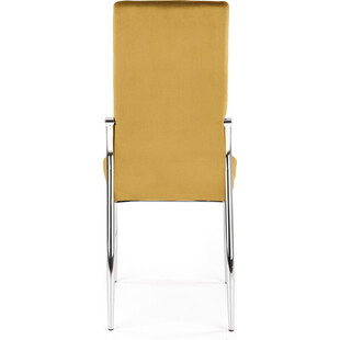 Krzesło welurowe nowoczesne K416 Velvet musztardowe Halmar