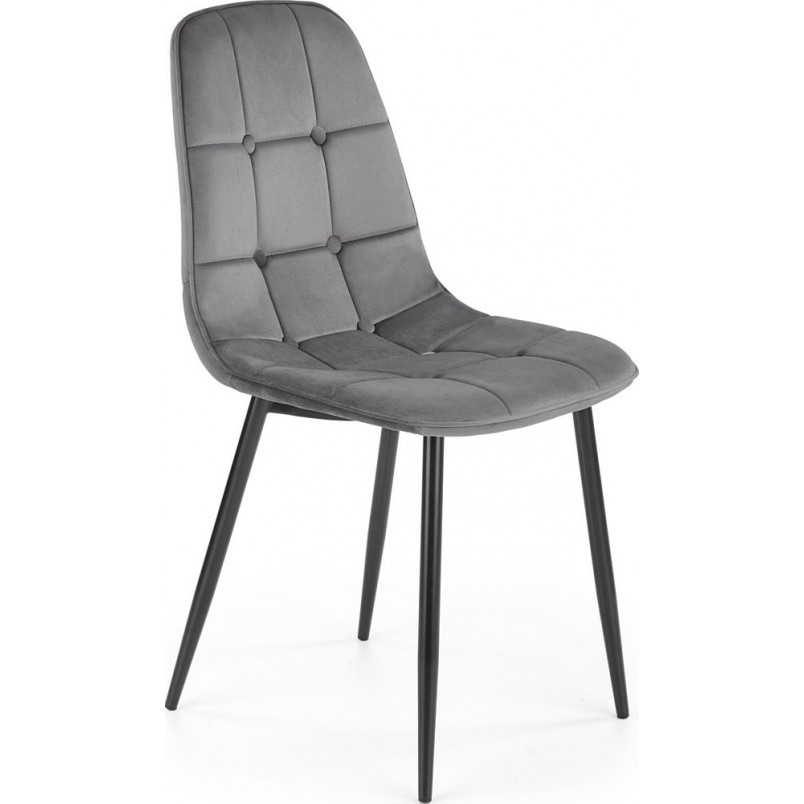 Krzesło welurowe pikowane K417 Halmar - Elegancki design w super cenie!