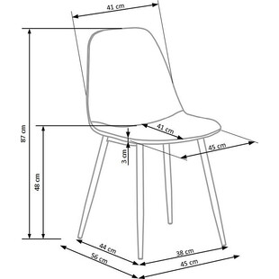 Krzesło welurowe pikowane K417 Halmar - Elegancki design w super cenie!