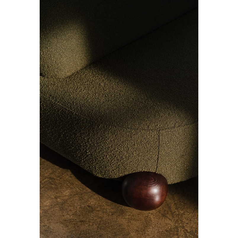 Sofa tapicerowana designerska Object075 228cm olive green boucle NG Design