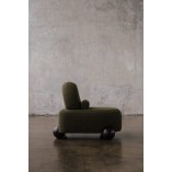 Fotel tapicerowany designerski Object076 olive green boucle NG Design