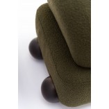 Fotel tapicerowany designerski Object076 olive green boucle NG Design