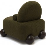 Fotel tapicerowany designerski Object076 olive green boucle NG Design
