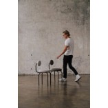 Krzesło tapicerowane designerskie Object077 champagne boulce NG Design