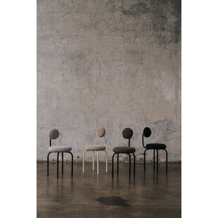 Krzesło tapicerowane designerskie Object077 champagne boulce NG Design
