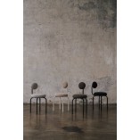 Krzesło tapicerowane designerskie Object077 czarna boulce NG Design