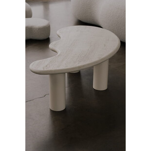 Stolik drewniany designerski Object078 101x59cm ecru NG Design