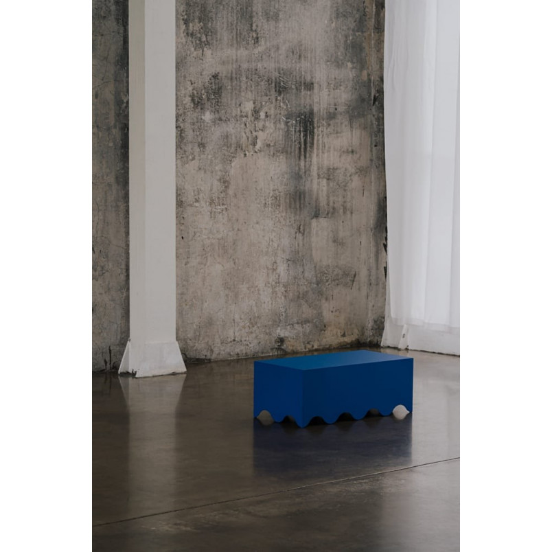Stolik metalowy designerski Object079 80x40cm niebieski NG Design