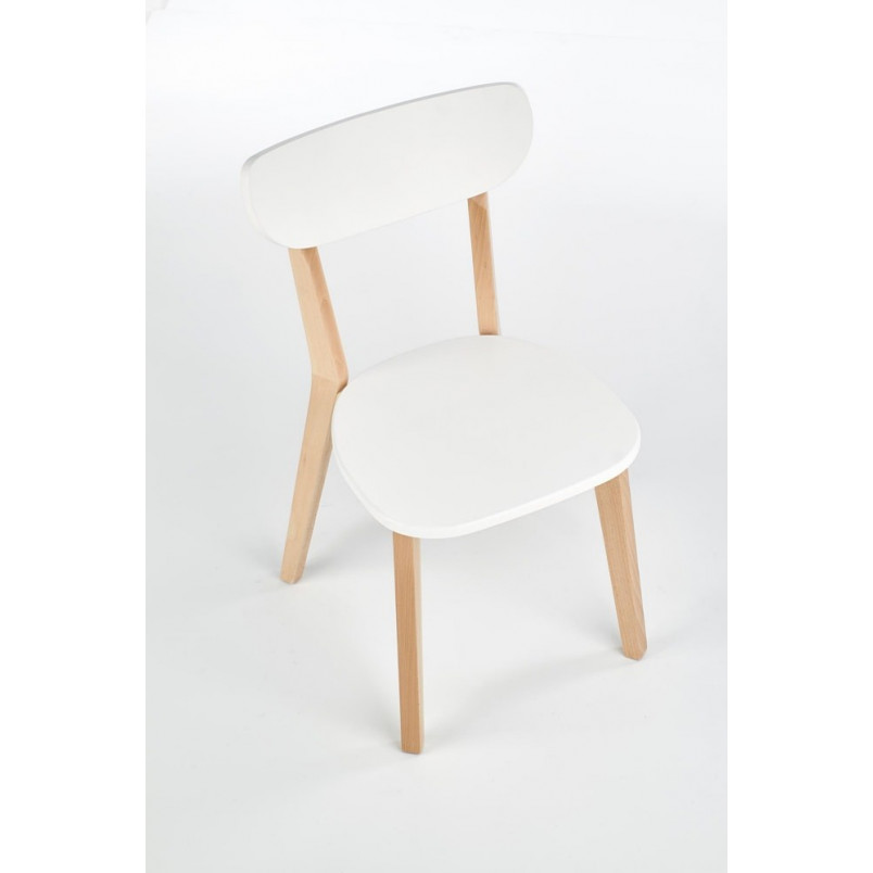 Krzesło drewniane Buggi białe Halmar | Skandynawski Design