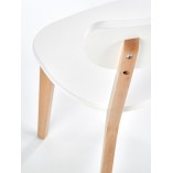 Krzesło drewniane Buggi białe Halmar | Skandynawski Design