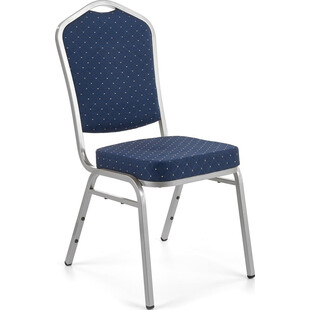 Krzesło weselne niebieskie/srebrne Halmar K66S | Elegancki design