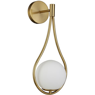 Kinkiet Glamour Drop - Biało-Złoty Step Into Design | Kup Teraz