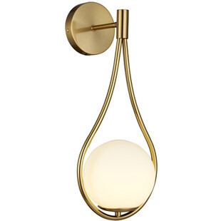 Kinkiet Glamour Drop - Biało-Złoty Step Into Design | Kup Teraz