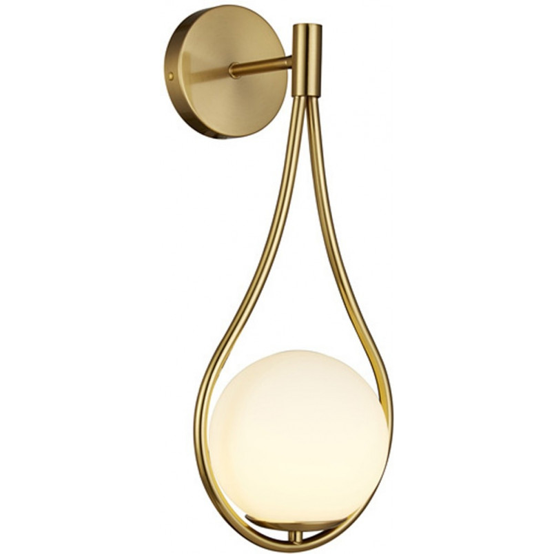 Kinkiet Glamour Drop - Biało-Złoty Step Into Design | Kup Teraz