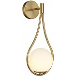 Kinkiet Glamour Drop - Biało-Złoty Step Into Design | Kup Teraz