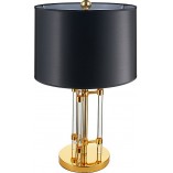 Lampa stołowa glamour czarno-złota | Step Into Design