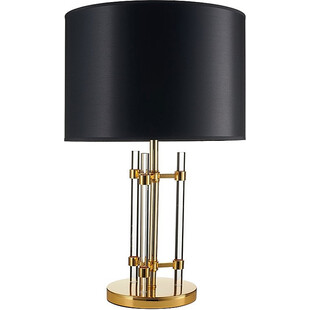 Lampa stołowa glamour czarno-złota | Step Into Design