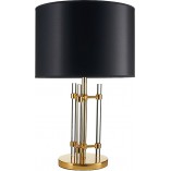Lampa stołowa glamour czarno-złota | Step Into Design