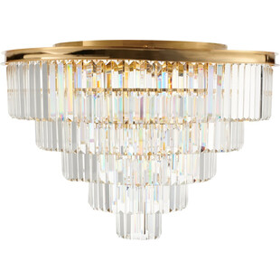 Plafon kryształowy glamour Splendore 80cm przezroczysty / złoty Step Into Design