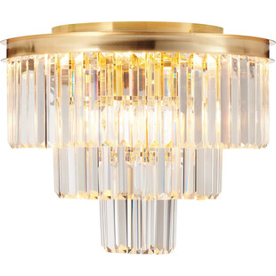 Plafon kryształowy glamour Splendore 50cm przezroczysty / złoty Step Into Design
