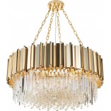 Lampa wisząca Rea | Kryształowa, Glamour, Złota - Step Design