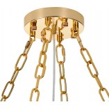 Lampa wisząca Rea | Kryształowa, Glamour, Złota - Step Design