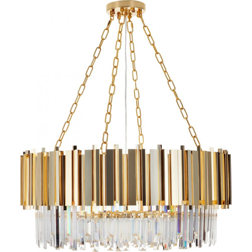 Lampa wisząca Rea | Kryształowa, Glamour, Złota - Step Design