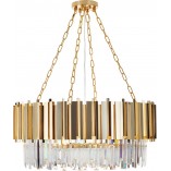 Lampa wisząca Rea | Kryształowa, Glamour, Złota - Step Design