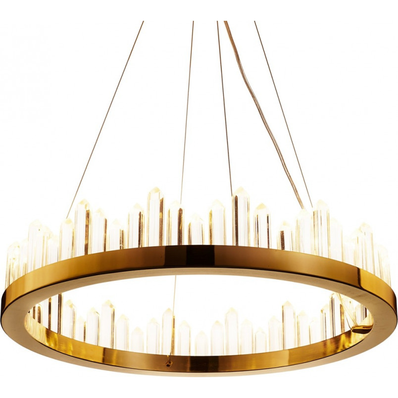 Lampa wisząca kryształowa glamour Lusso LED 60cm złota Step Into Design