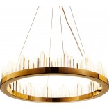 Lampa wisząca kryształowa glamour Lusso LED 60cm złota Step Into Design