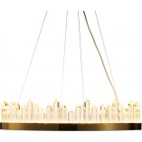 Lampa wisząca kryształowa glamour Lusso LED 60cm złota Step Into Design