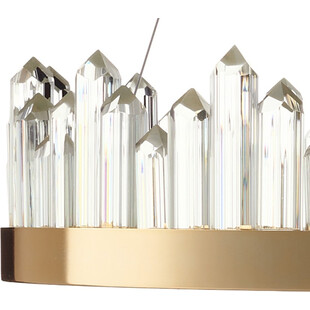 Lampa wisząca kryształowa glamour Lusso LED 60cm złota Step Into Design
