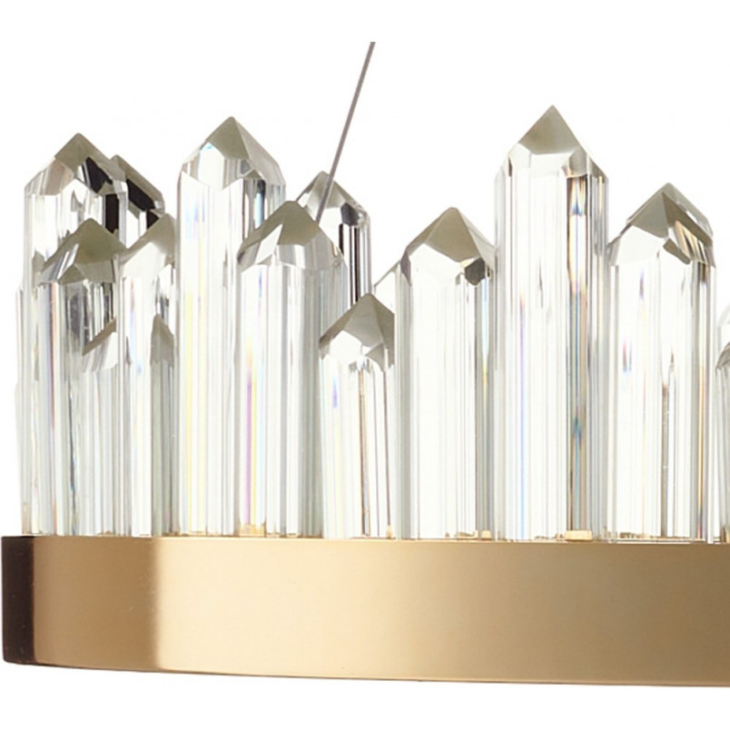 Lampa wisząca kryształowa glamour Lusso LED 60cm złota Step Into Design