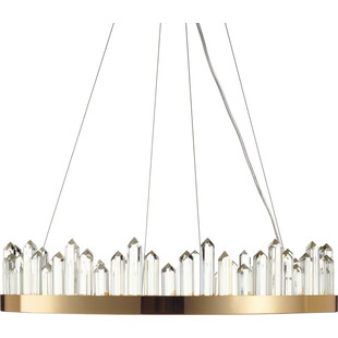 Lampa wisząca kryształowa glamour Lusso LED 60cm złota Step Into Design