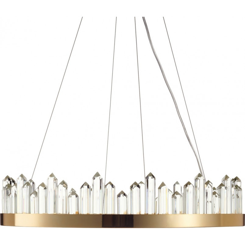 Lampa wisząca kryształowa glamour Lusso LED 60cm złota Step Into Design