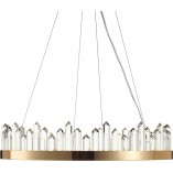 Lampa wisząca kryształowa glamour Lusso LED 60cm złota Step Into Design