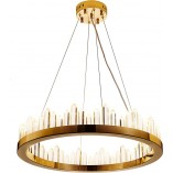 Lampa wisząca kryształowa glamour Lusso LED 60cm złota Step Into Design