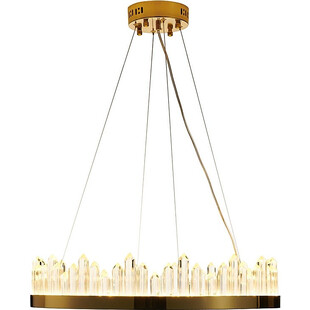 Lampa wisząca kryształowa glamour Lusso LED 60cm złota Step Into Design