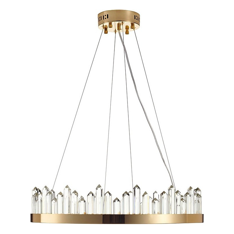Lampa wisząca kryształowa glamour Lusso LED 60cm złota Step Into Design