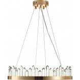 Lampa wisząca kryształowa glamour Lusso LED 60cm złota Step Into Design