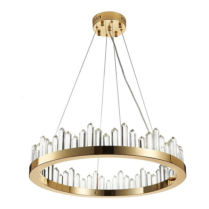Lampa wisząca kryształowa glamour Lusso LED 60cm złota Step Into Design Lampa wisząca kryształowa glamour Lusso LED 60cm złota Step Into Design