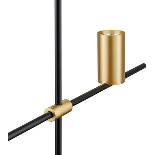 Lampa wisząca Lungo 135cm złoto-czarna | Step Into Design